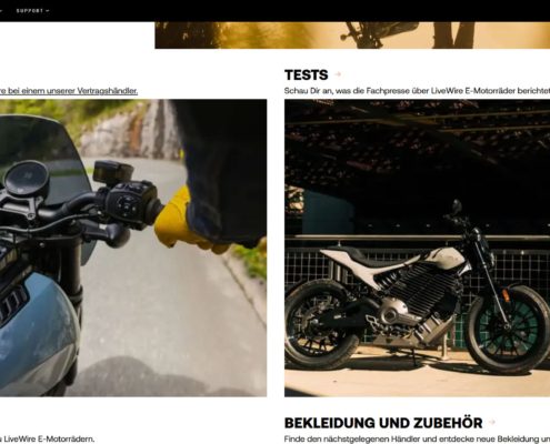 Livewire Deutschland Online Buchung Probefahrt Motorrad
